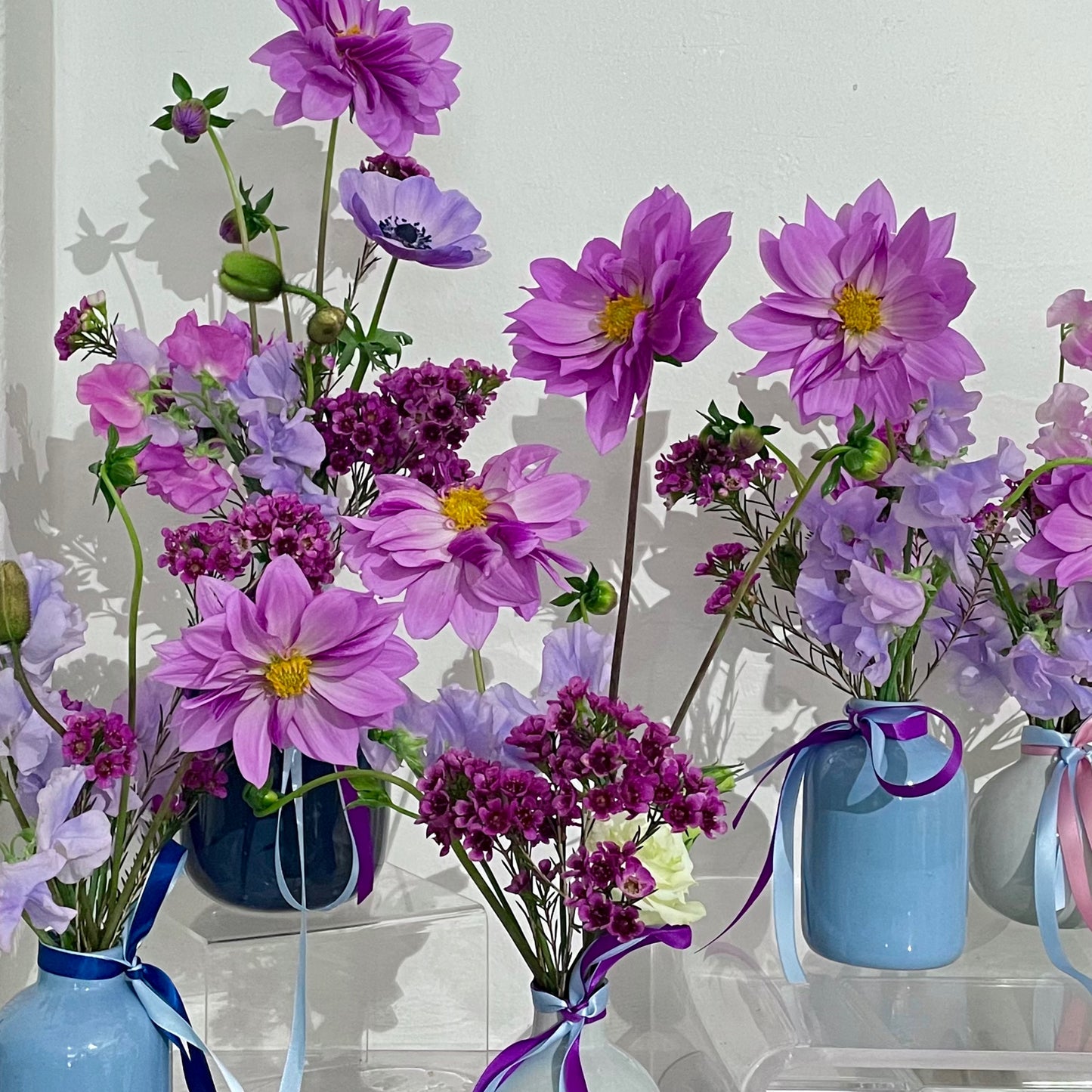 Bud Vases with flowers